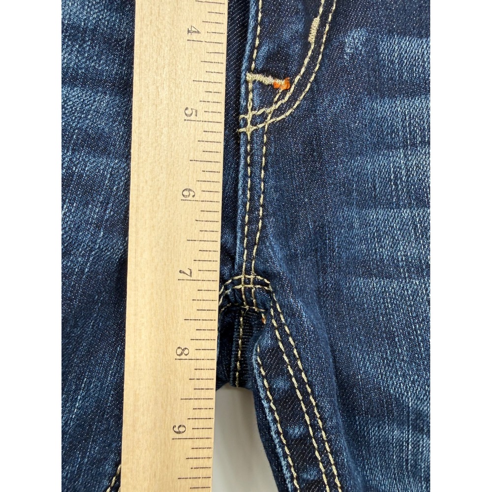 Rock Revival Jeans Womens 27 Blue Adele Skinny Dark Wash Embroidered Denim Pants - Picture 9 of 12
